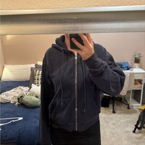 Brandy Melville Navy Blue Hoodie